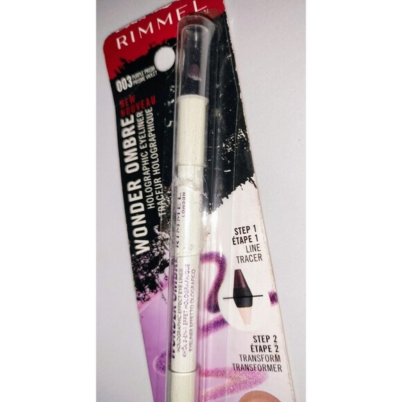 Rimmel London Wonder Ombre Holographic Eyeliner 003 Purple Prism Makeup Eye Wear - Picture 2 of 15